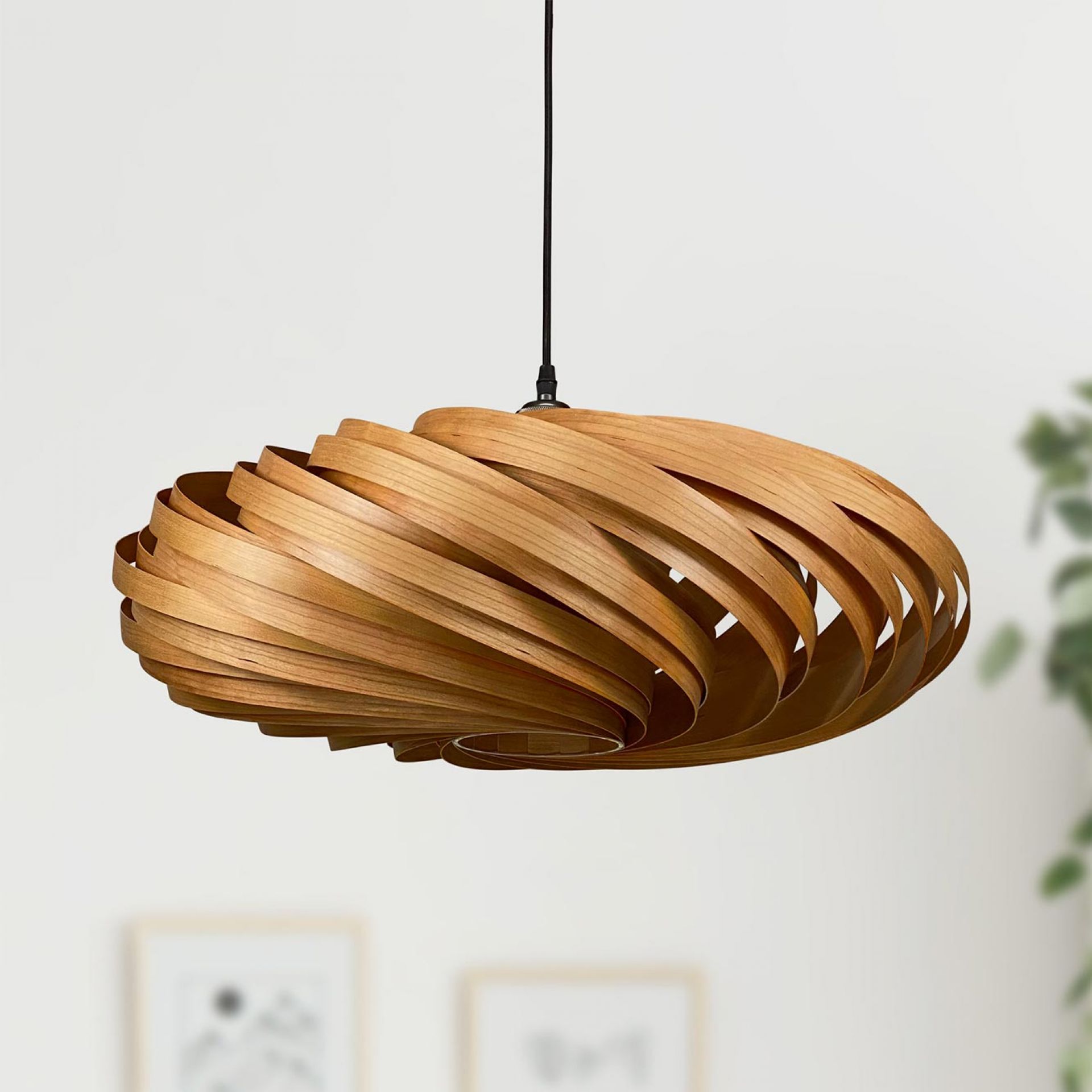 Veneria Lampe à suspendre Ø60 cm Cerisier Gofurnit