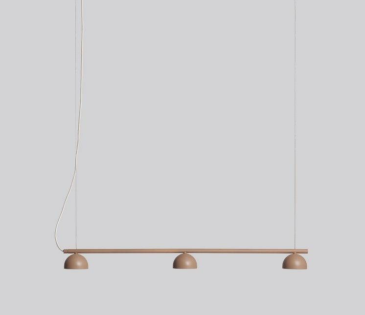 Blush rail 3 Pendant lamp Lampe à suspendre beige Northern