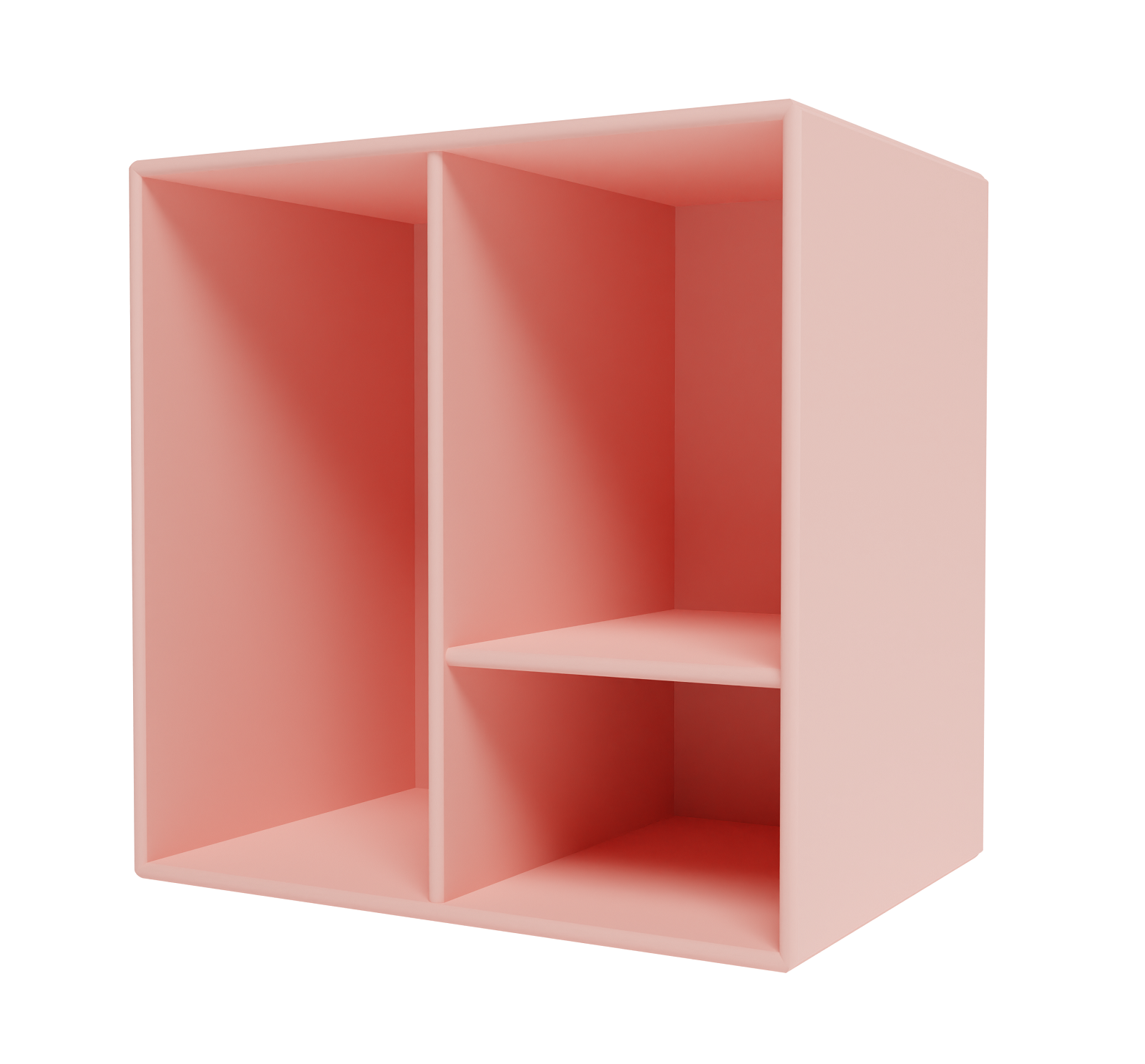 Rosa Montana Mini Modul mit Regalboden, modernes Design für stilvolle Aufbewahrung im Wohnbereich.