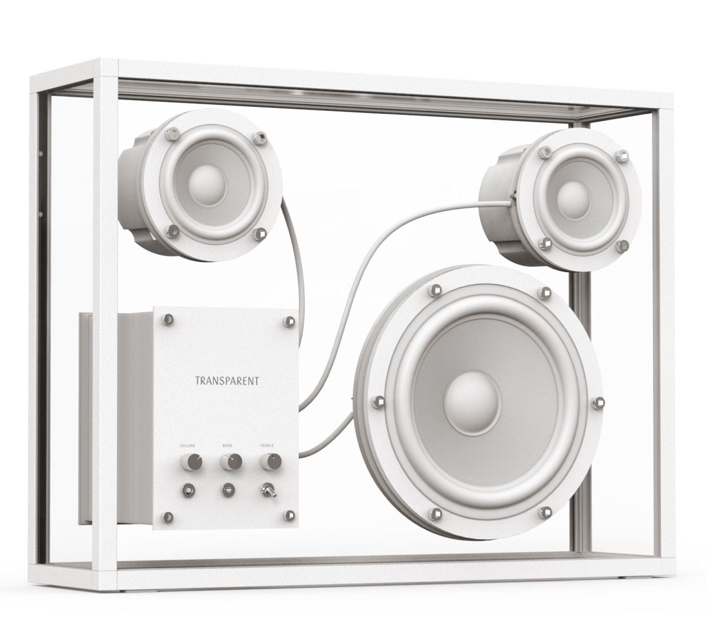 Haut-parleur transparent Transparent