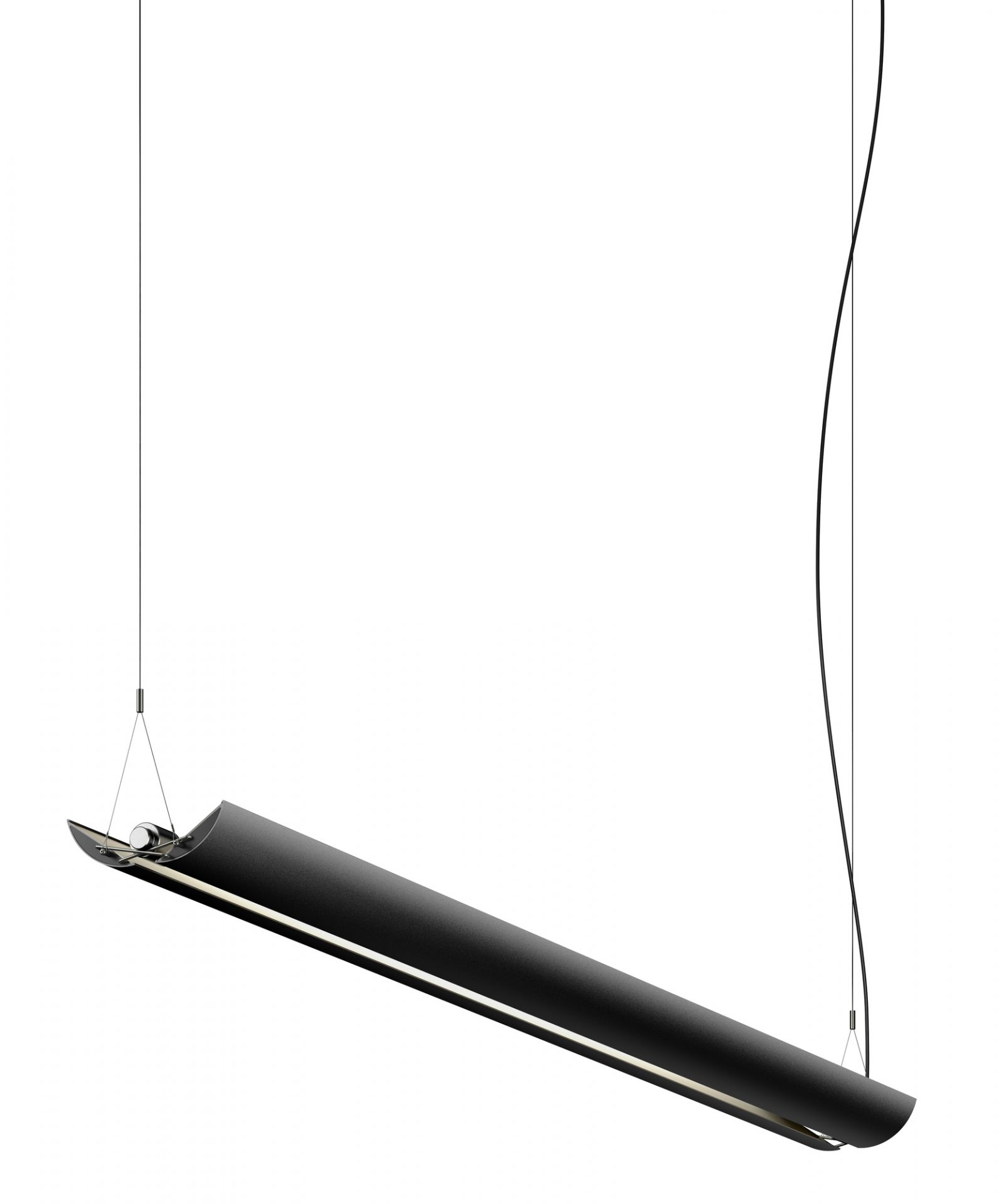 Updown 30 Lumière pendentif Belux Noir 3000K Dimmable