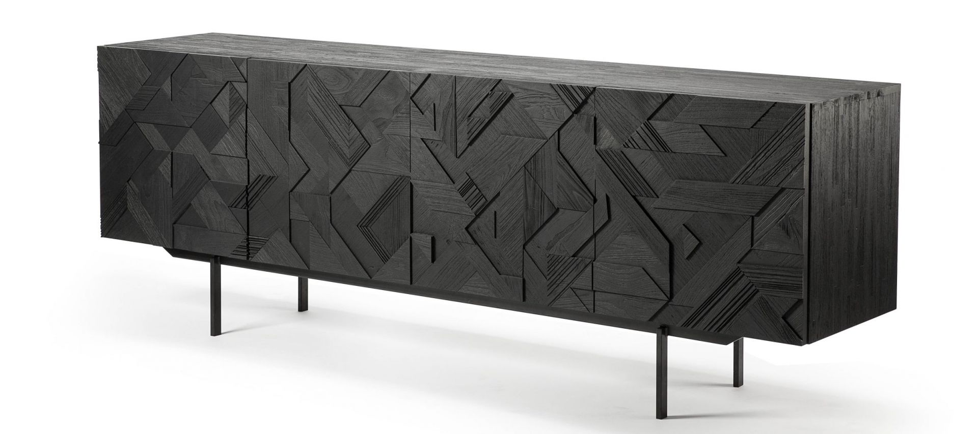 Graphic Buffet en teck noir Ethnicraft