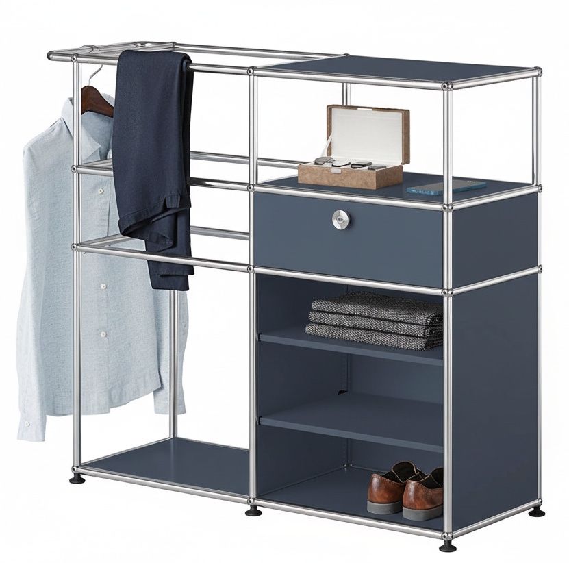 Armoire USM Haller bleu acier