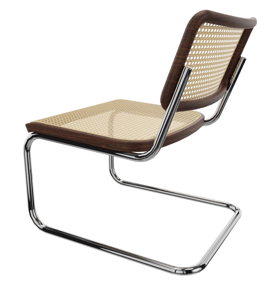 S 32 VL Lounge Chair Fauteuil NOISET AVEC LAQUE BOIS NATUREL LACKIETZ / TUBE NATUREL Thonet OFFRE SPECIALE