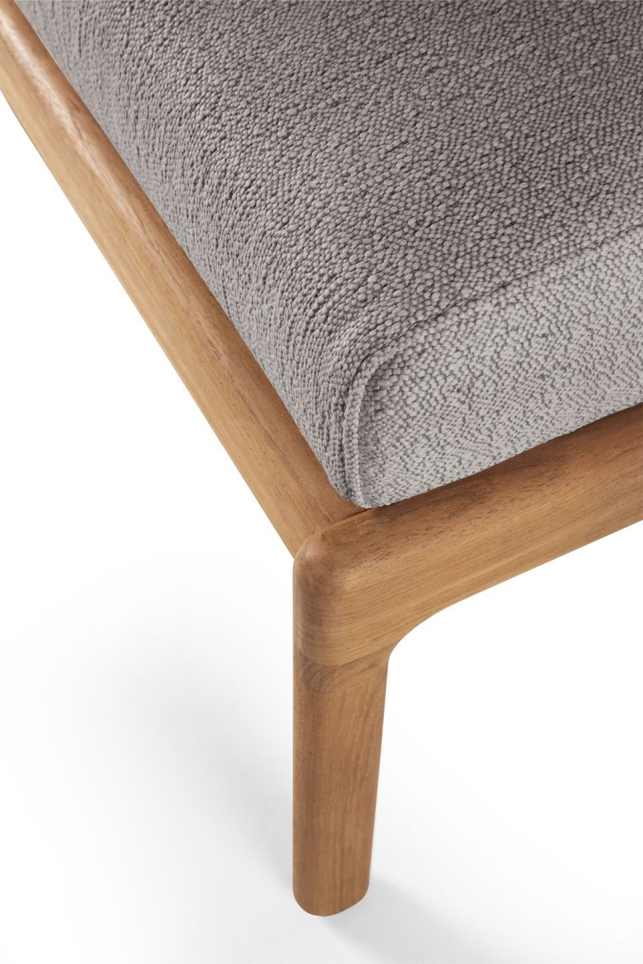 Jack Outdoor Tabouret rembourré Teck Moka Ethnicraft