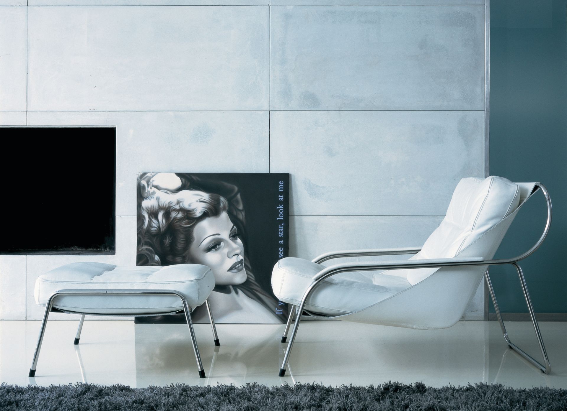 Maggiolina Fauteuil et Tabouret Zanotta
