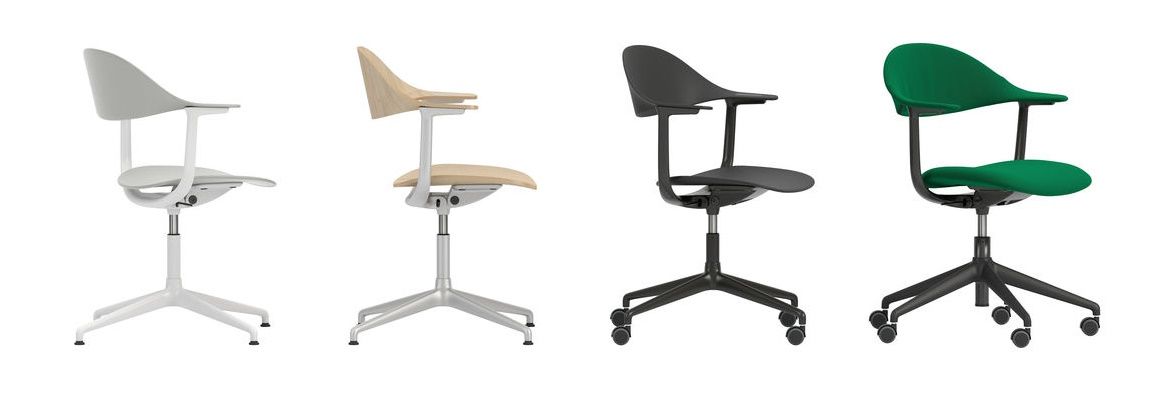 Mynt dossier et assise plastique Chaise de bureau Vitra