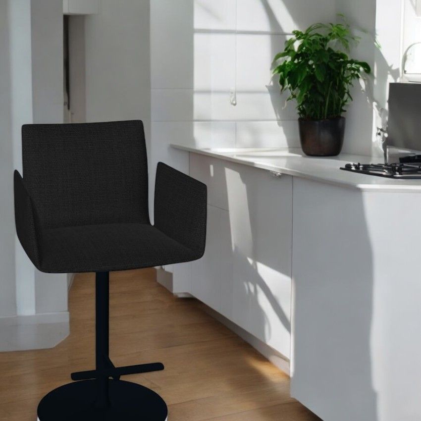 Jalis Tabouret de bar / Chaise de bar pivotant avec pied assiette H 102 cm Cor