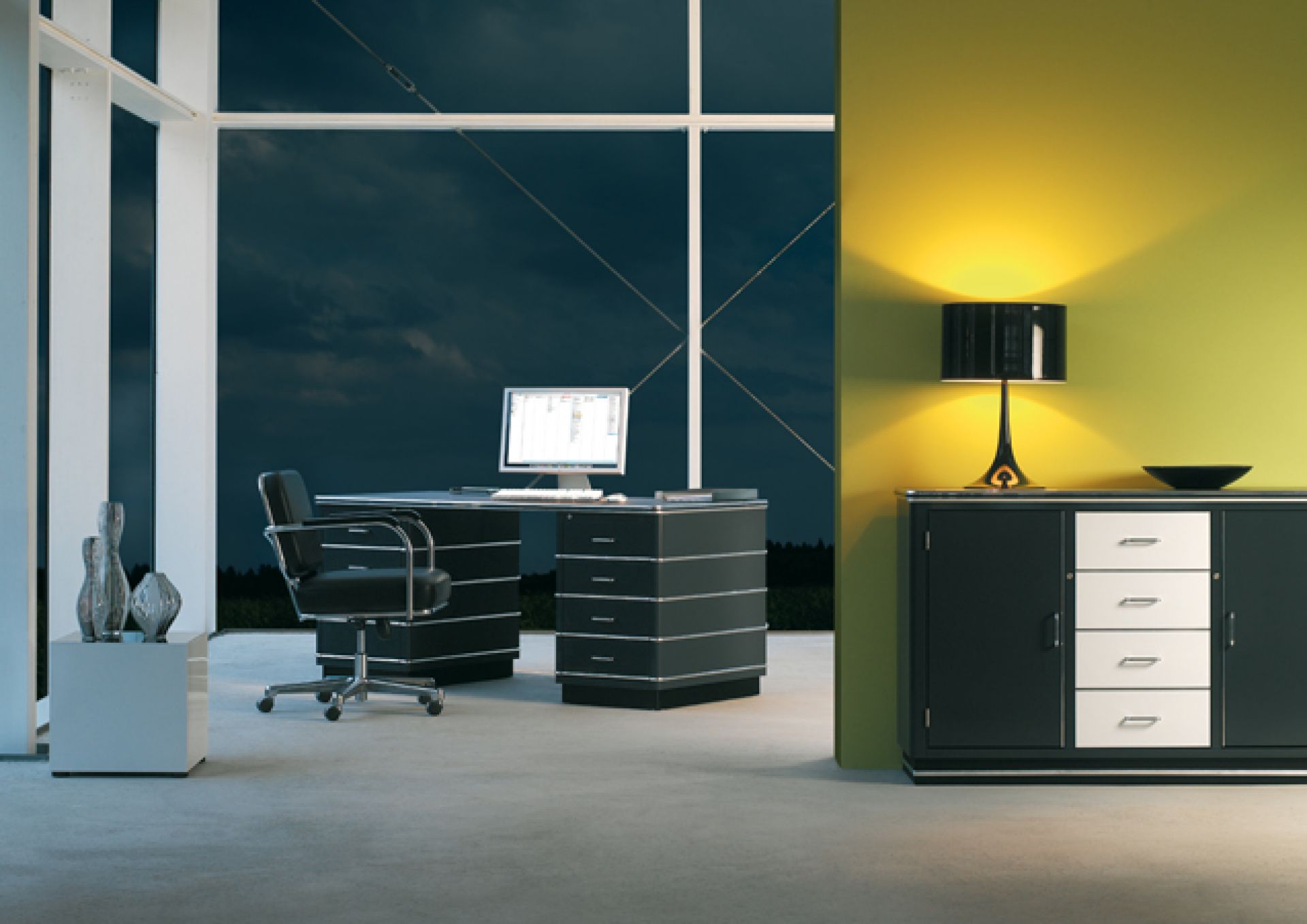 TBB 229 Classic Line bureau (avec bordures) Müller Möbelfabrikation 