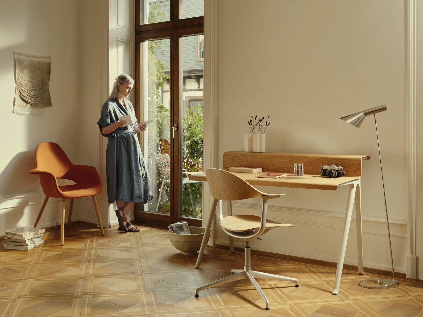 Mynt dossier et assise Plywood chaise de bureau Vitra