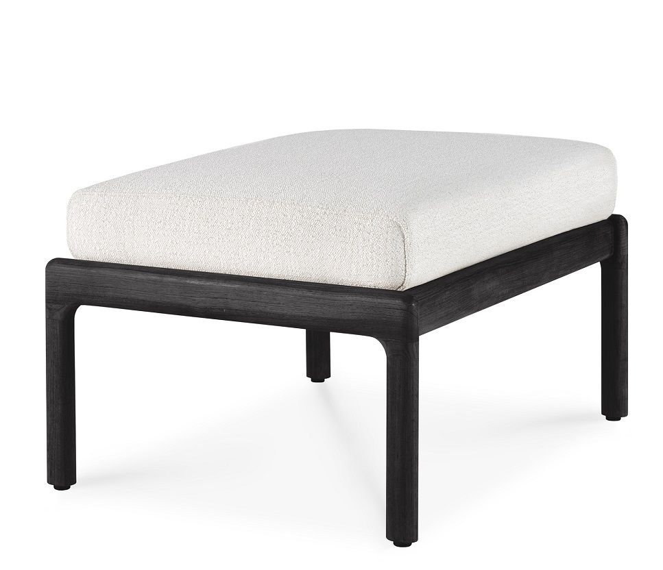 Jack Outdoor Tabouret rembourré Teck Noir Ethnicraft