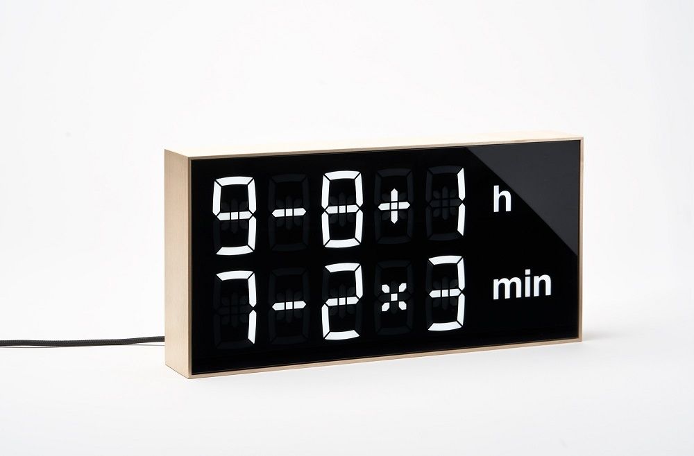 Digital clock LED Horloge numérique / Horloge de table Albert Clock bois d'érable