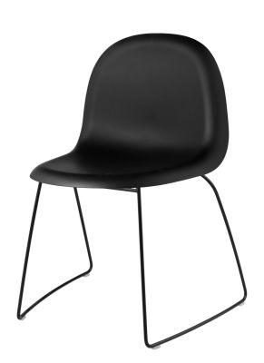 3D chaise de salle à manger plastique - Sledge Base empilable Gubi