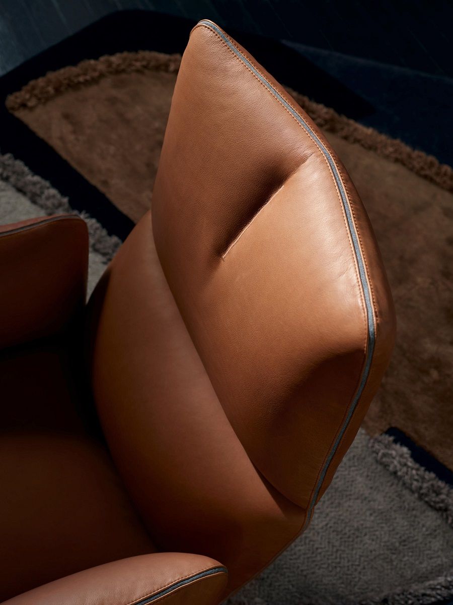 Jalis Lounge Fauteuil pivotant avec mécanisme de basculement / pied à disque Réglable électriquement Cor