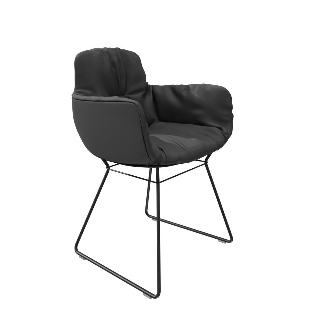 Chaise Leya accoudoir haut cuir Sahara Freifrau Manufaktur COMPOSITION AVANTAGEUSE