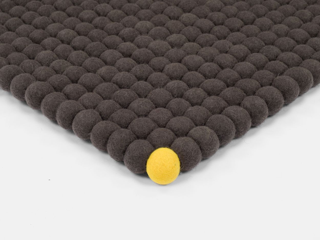Big One Rectangulaire Tapis en feutre 140 x 200 cm myfelt  Anthracite