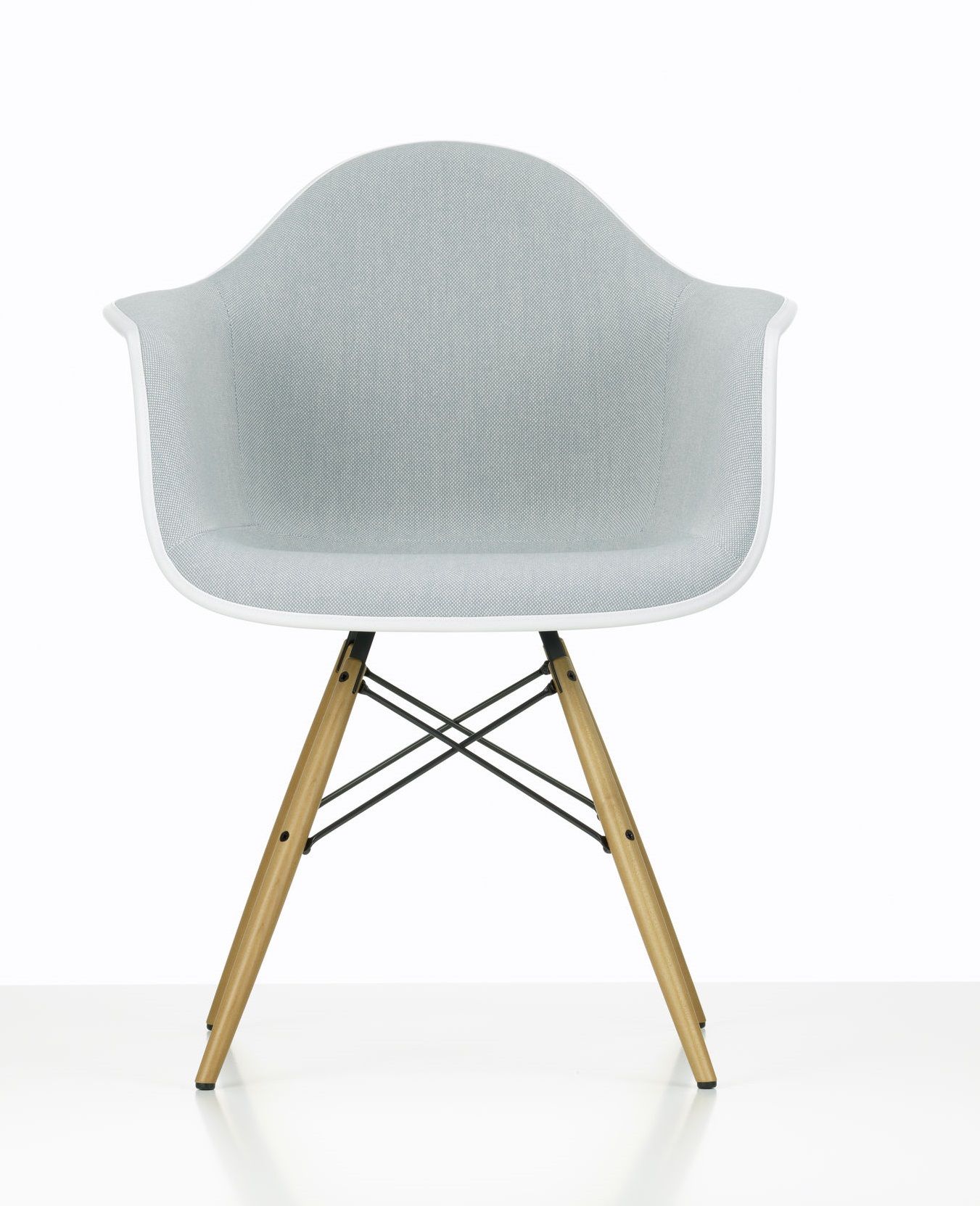 Eames Plastic Arm Chair DAW Chaise entièrement rembourrée Vitra