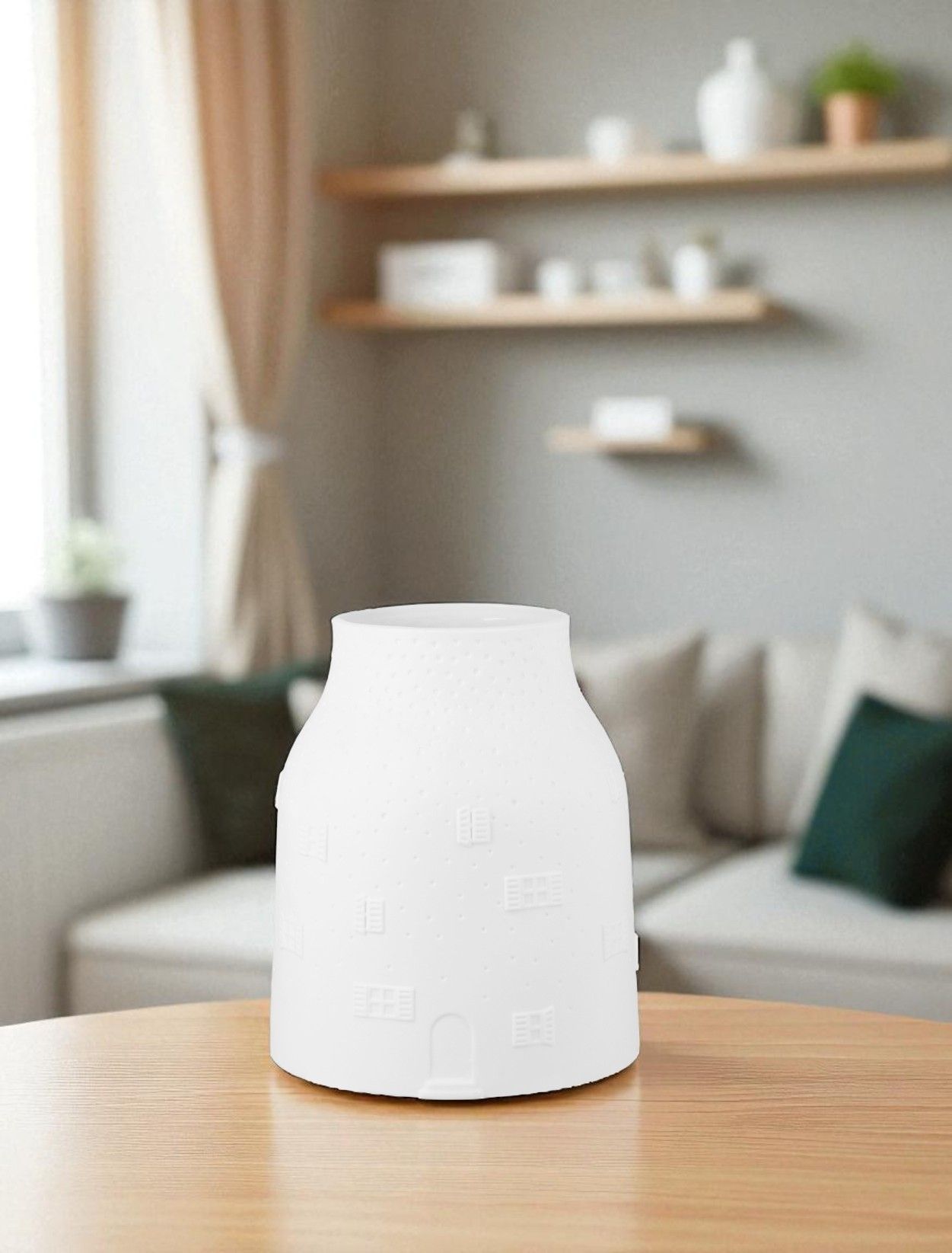 Vase Maison d'hiver Petite roue