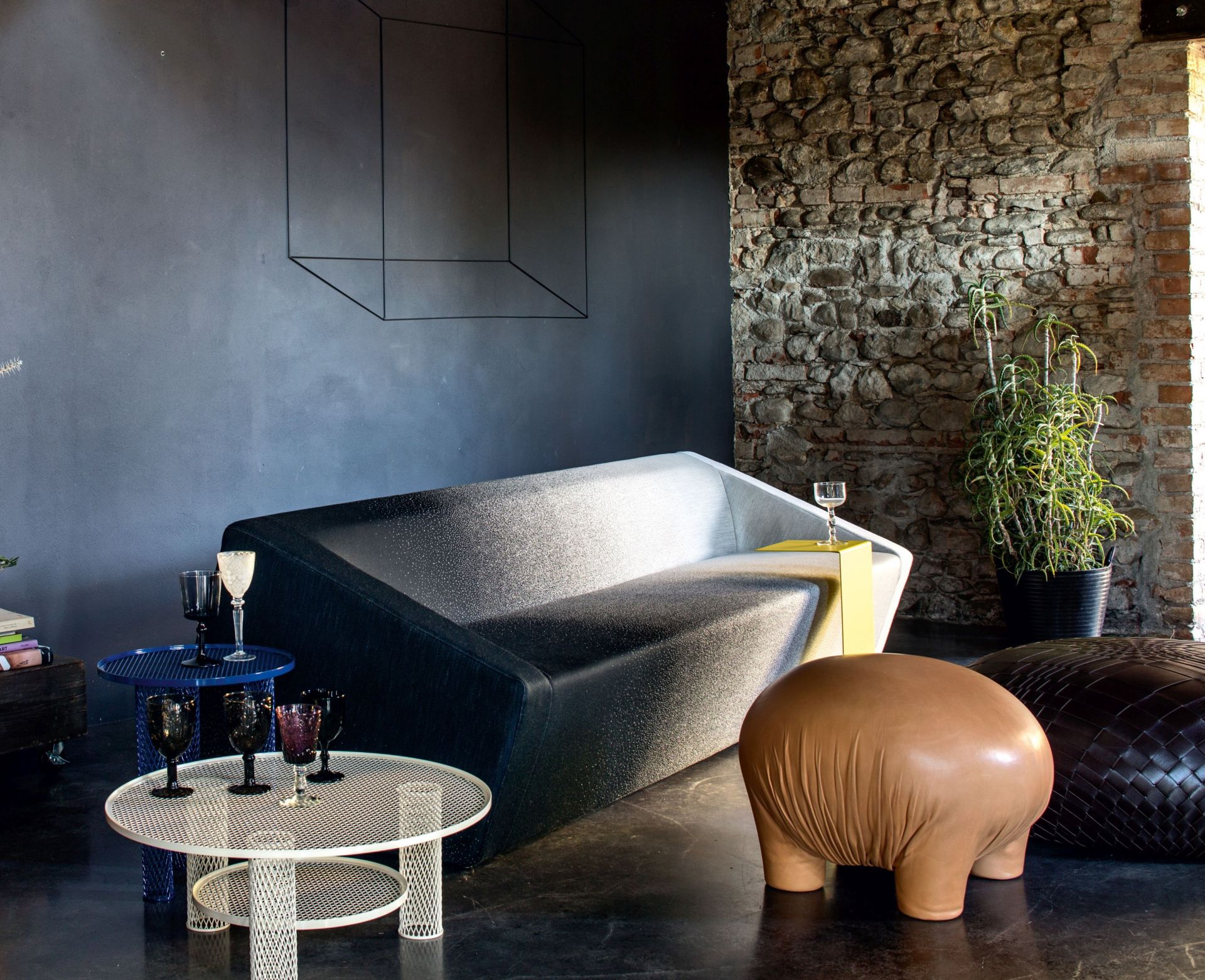 Net table d'appoint grande Encre Moroso