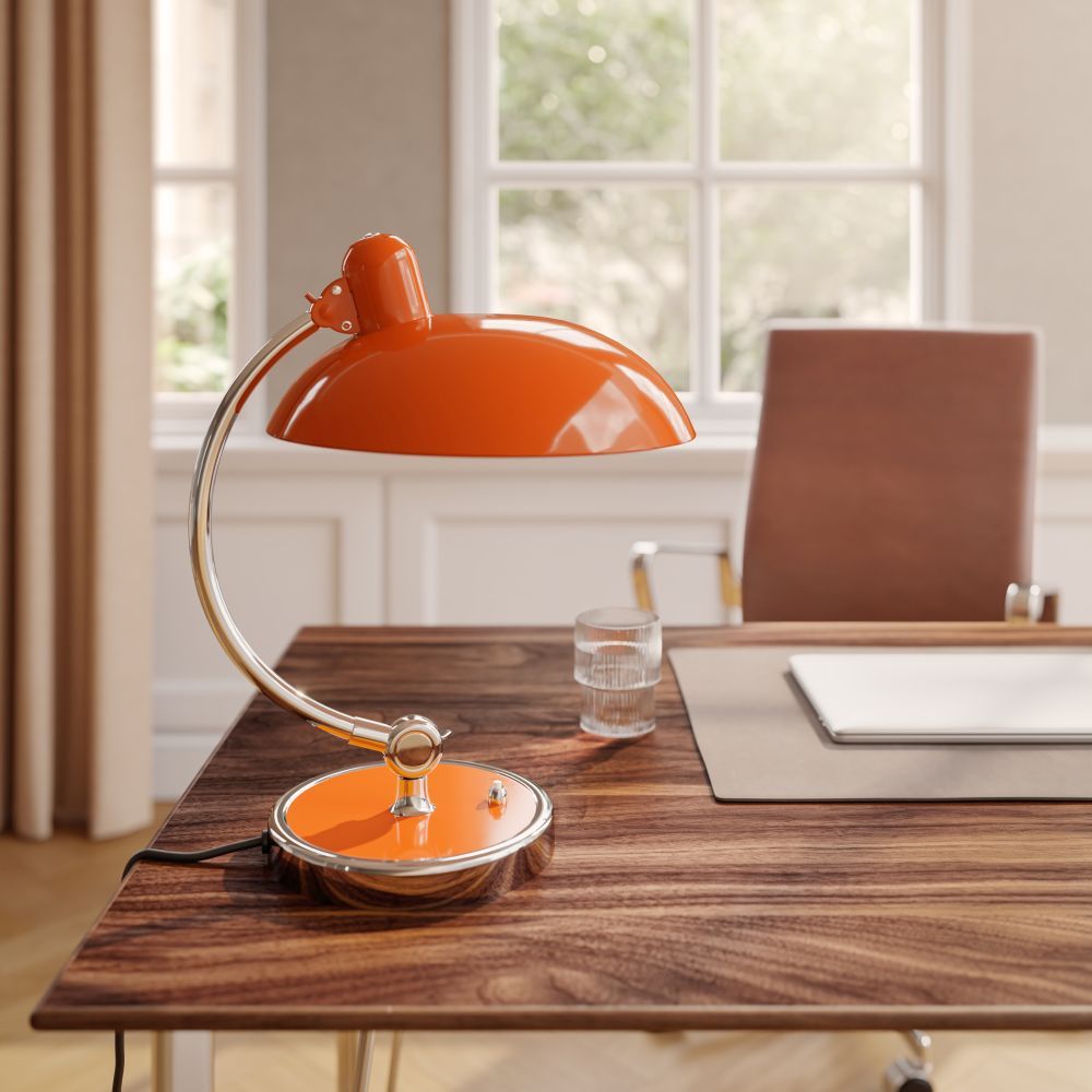 Kaiser idell 6631 T Lampe de table de luxe RAL 2004 orange pur SÉRIE  SPÉCIALE Fritz Hansen