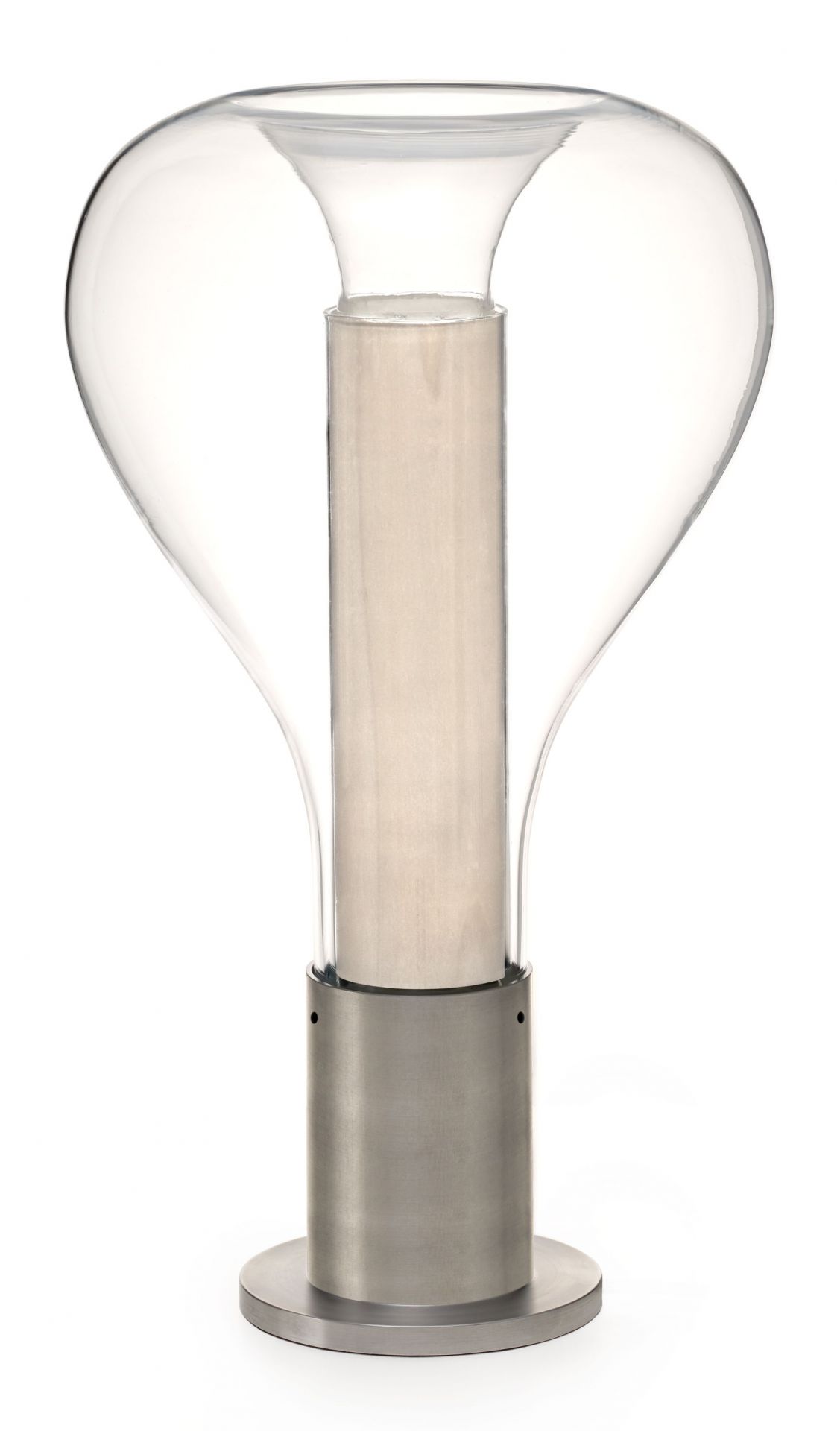 Eris Lampe de Table Blanc Base en Aluminium Ivoire LZF Lamps