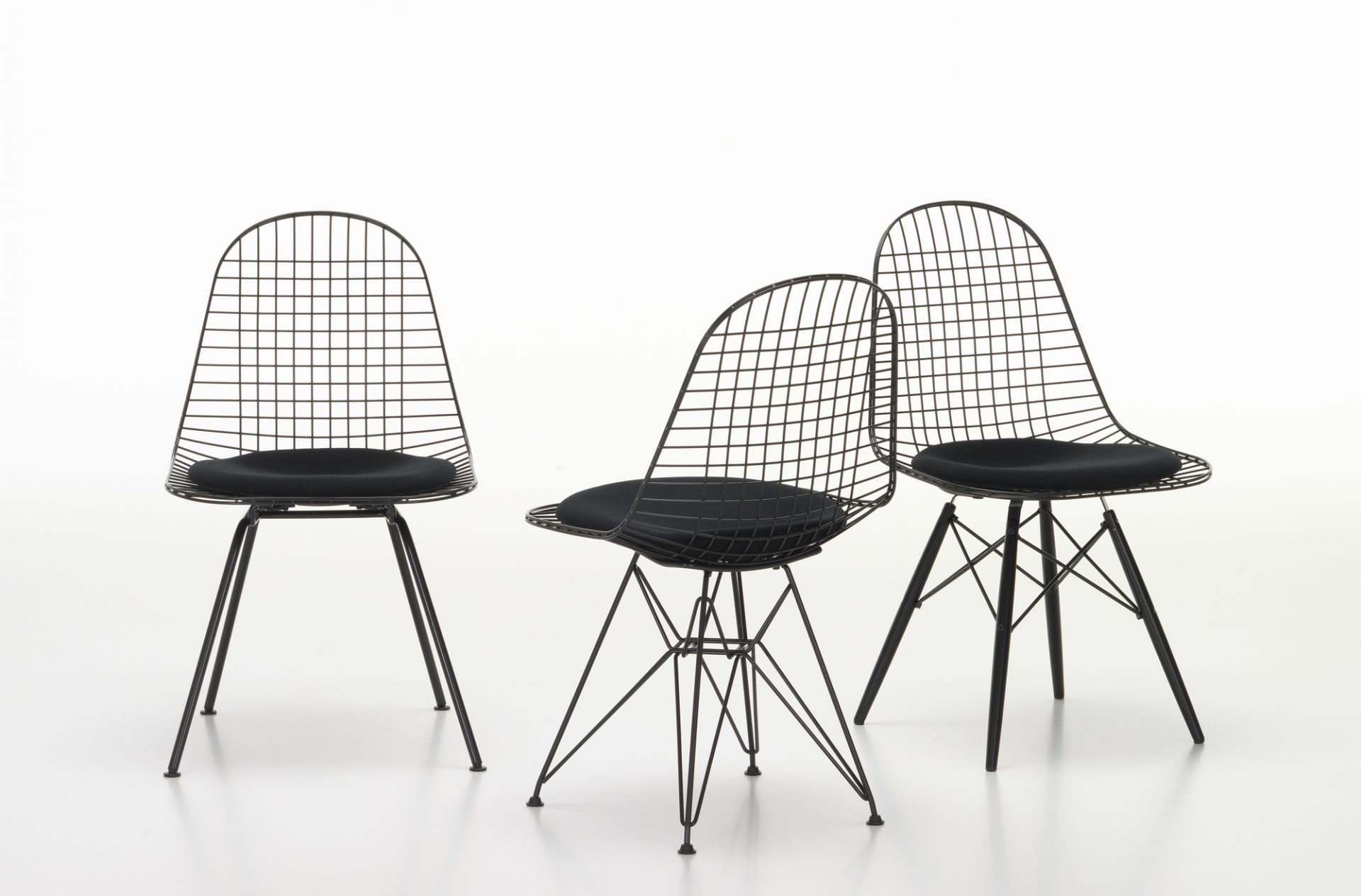 DKX-5 Wire Chair Chaise avec coussins Vitra