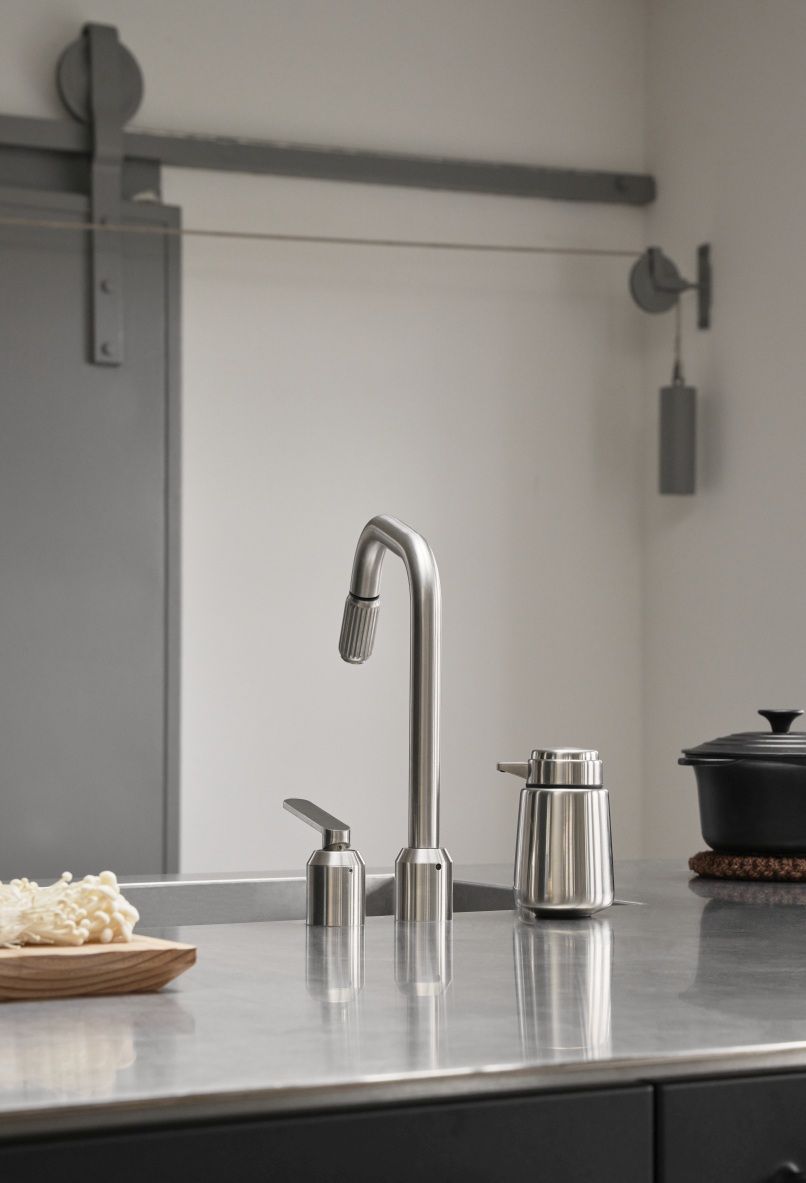Distributeur de savon en acier inoxydable Vipp