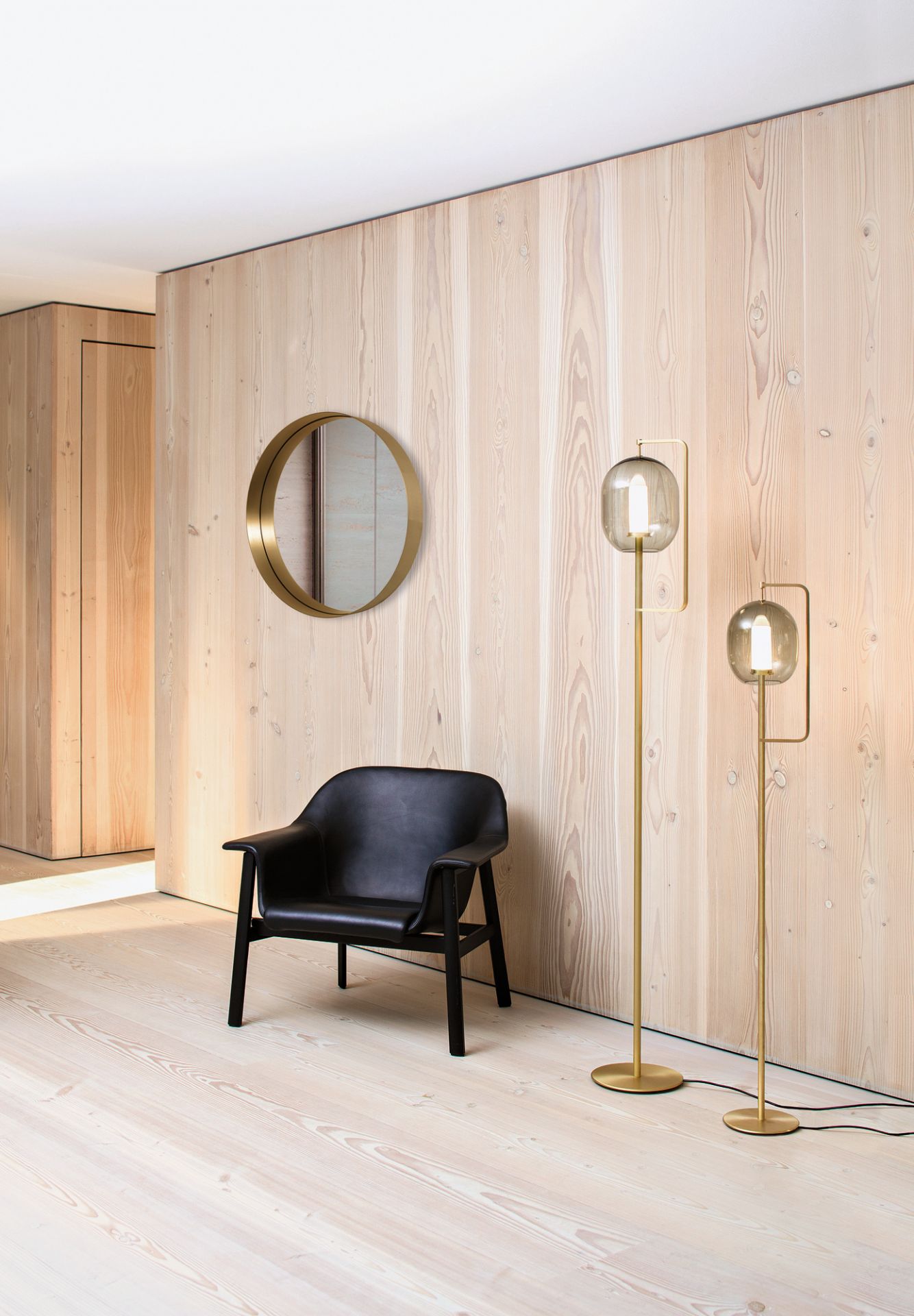 Cypris Miroir laiton naturel Classicon