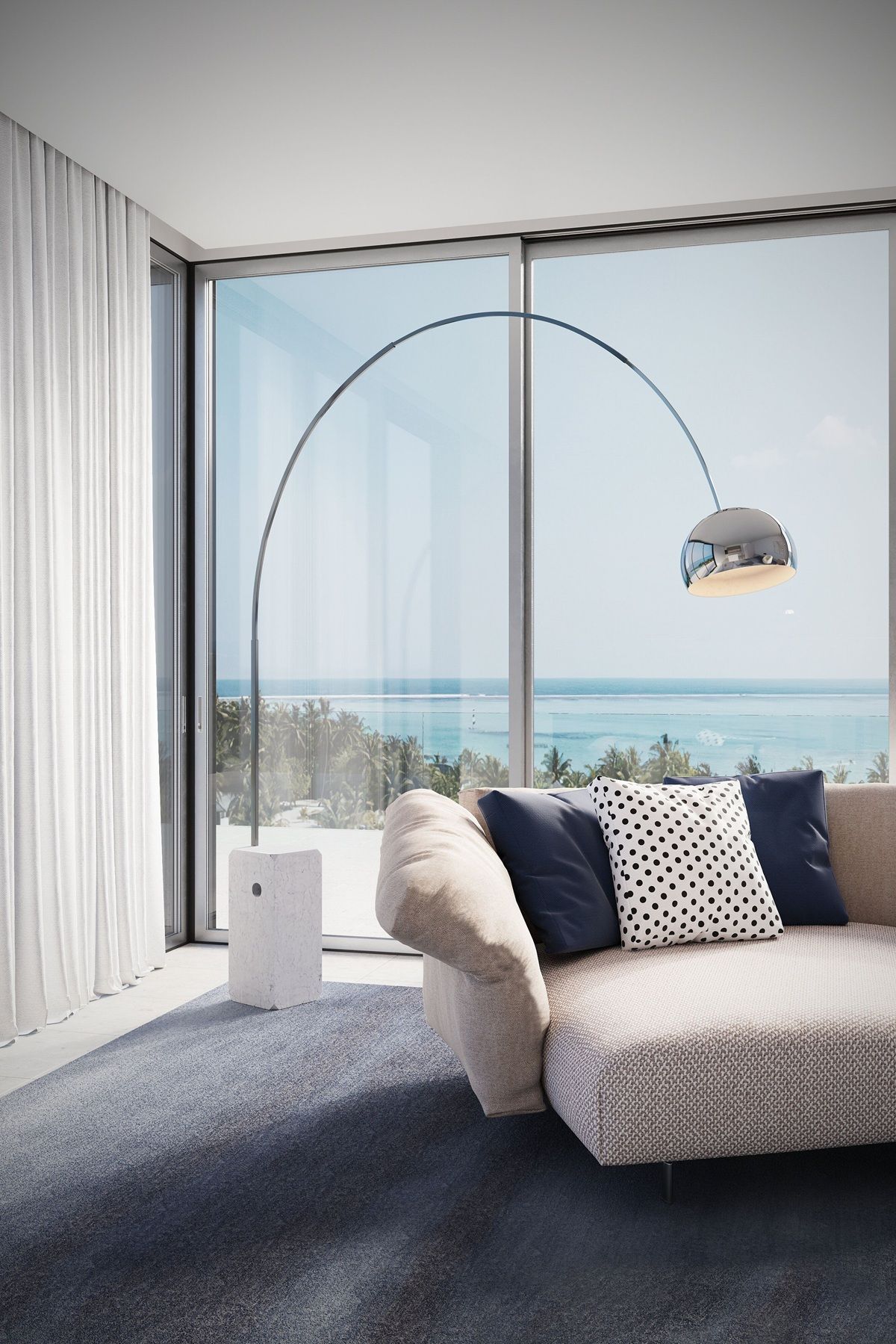 Arco Lampadaire Flos