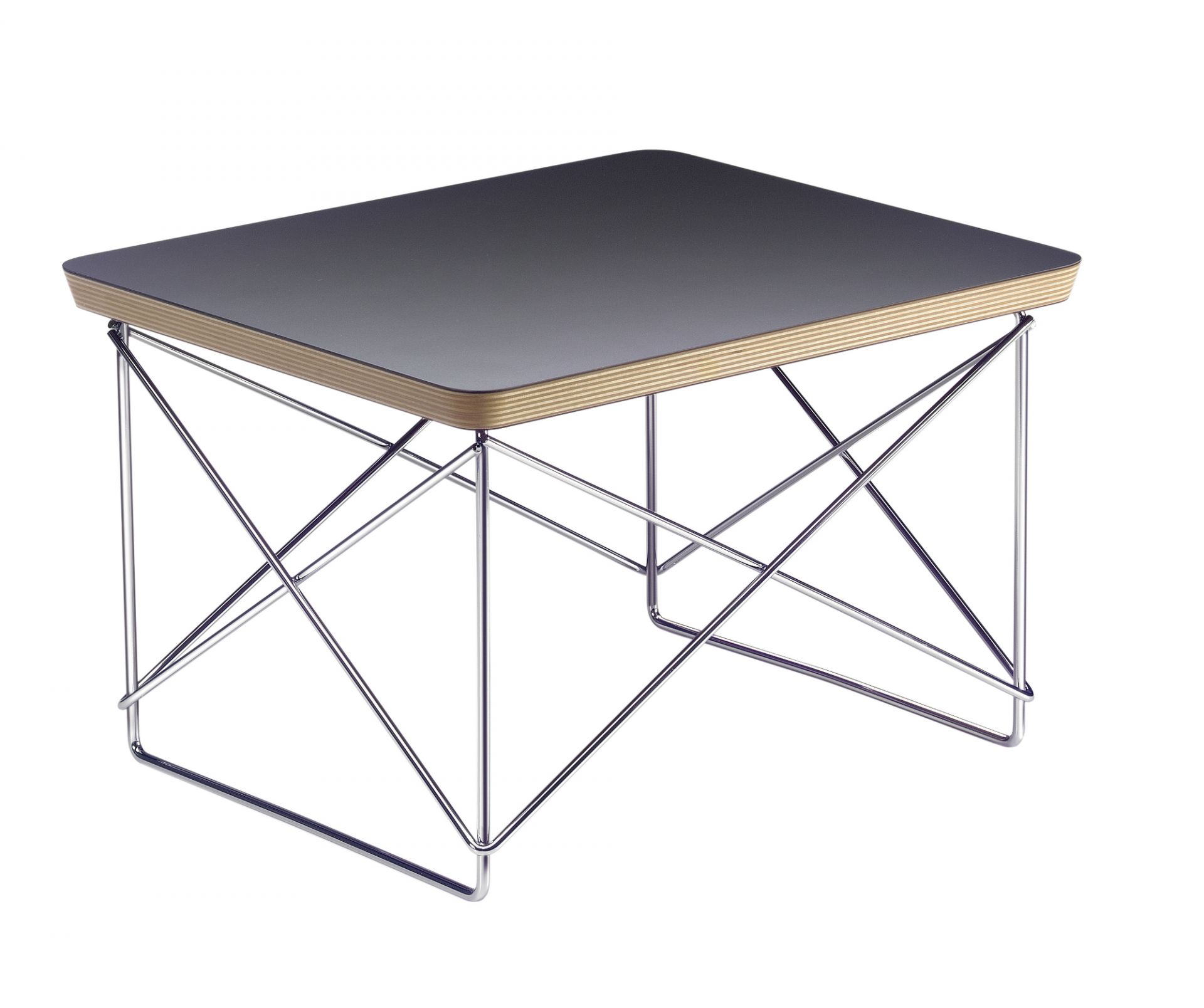 Occasional LTR Table d'appoint HPL Noir / CHROME Vitra OFFRE SPECIALE