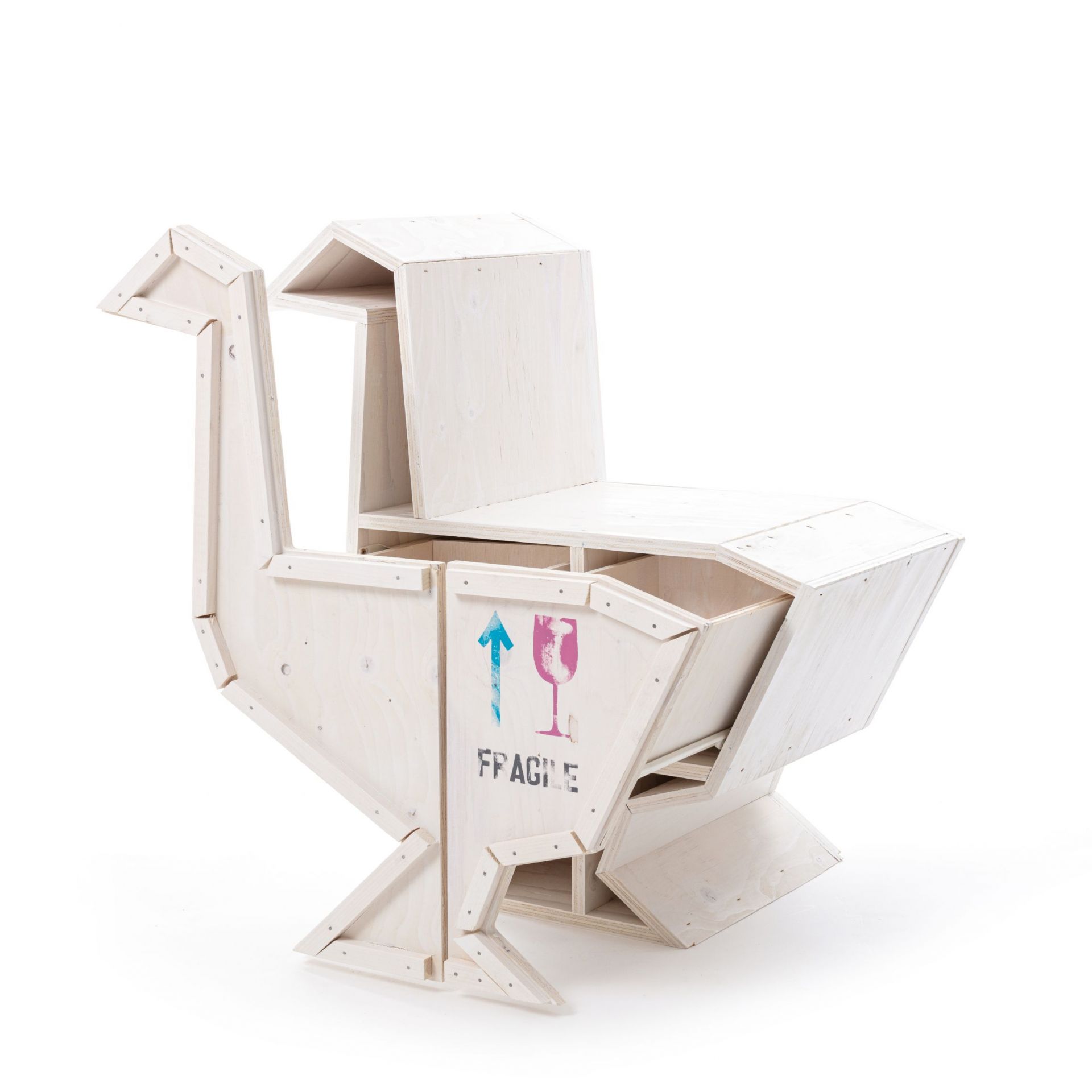 Sending Animals 2.0 Goose armoire blanc Seletti