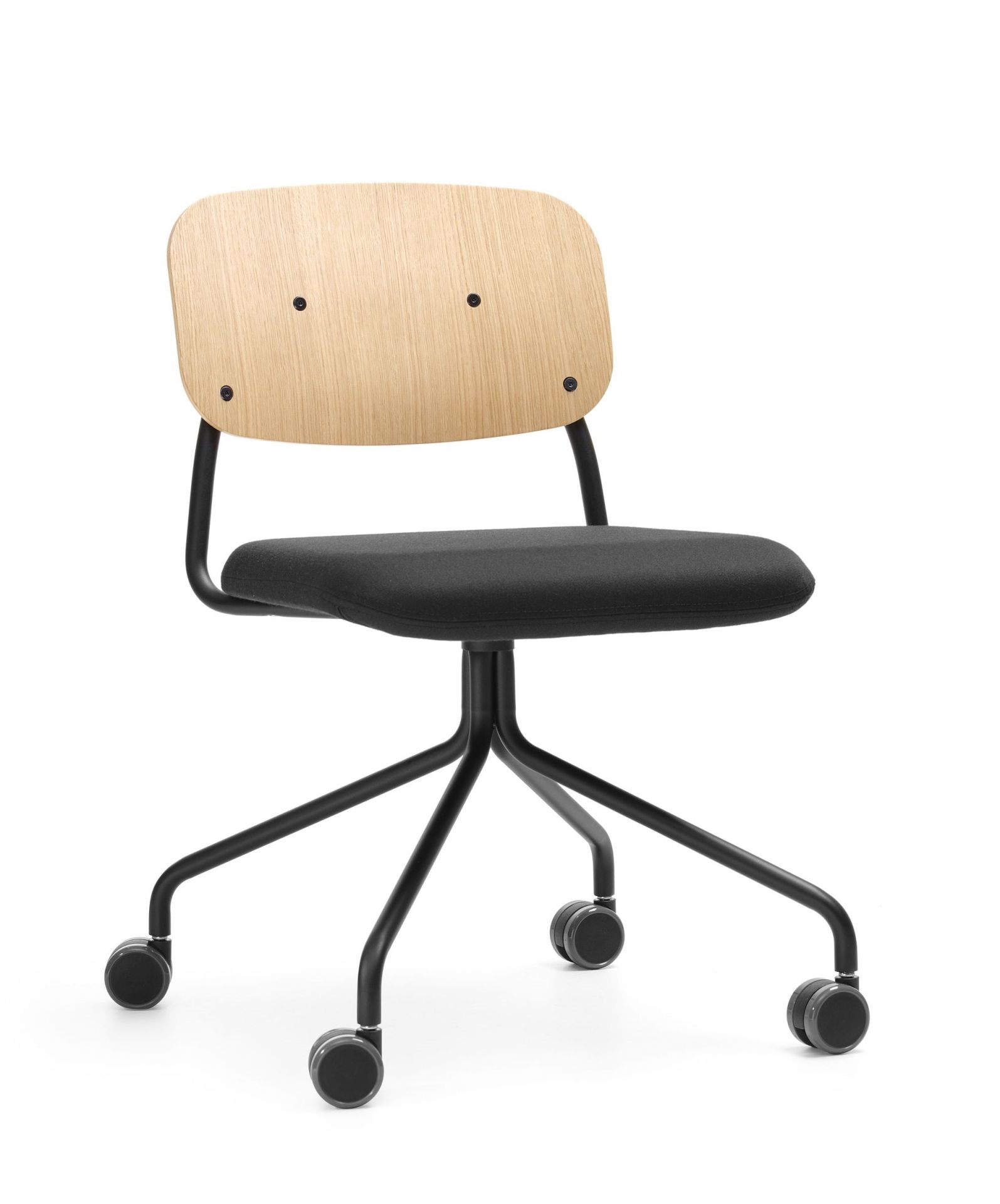 hens HS 4K0 Chaise / chaise de conférence sur roulettes Bejot