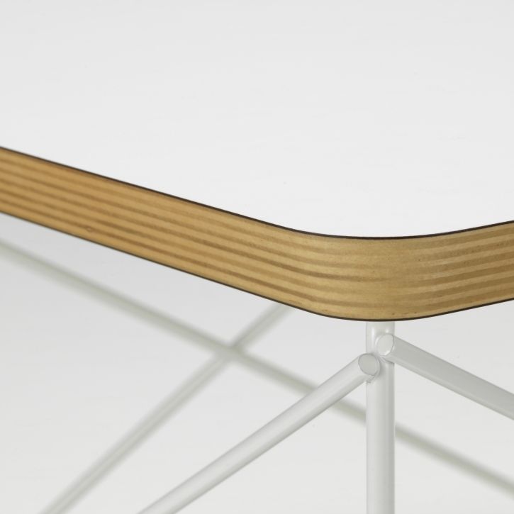Occasional Table LTR Table d'appoint HPL Blanc Vitra Fil d'acier blanc revêtu par poudre