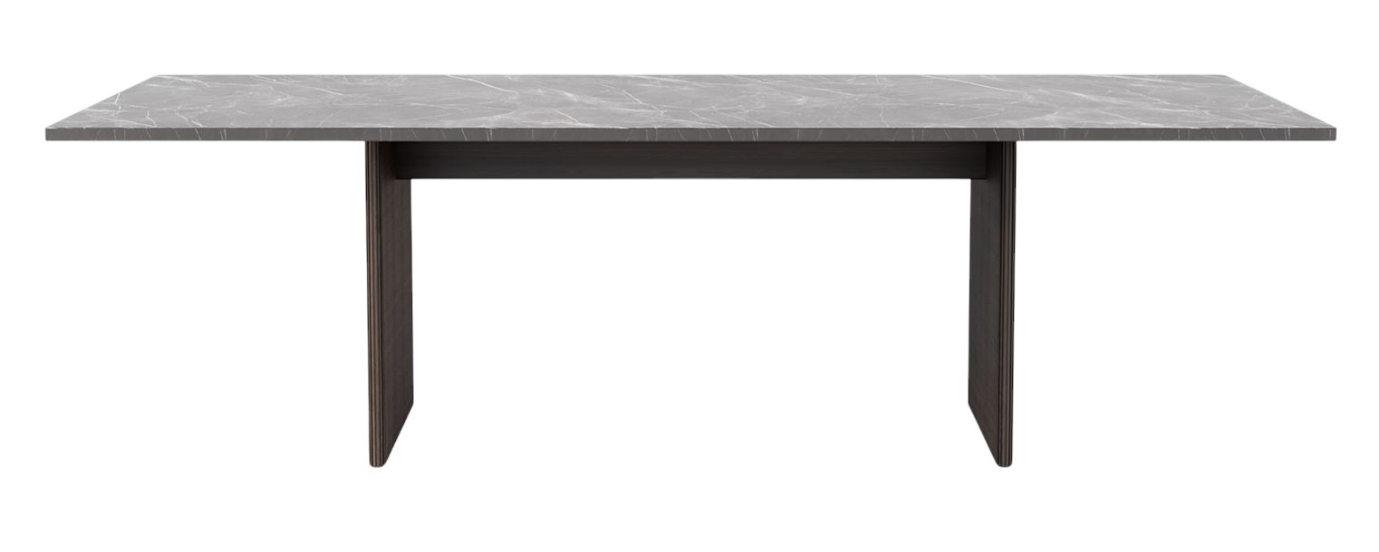 Cabin Square Table Table à manger Jura Gris Bleu/Chêne foncé Vipp 