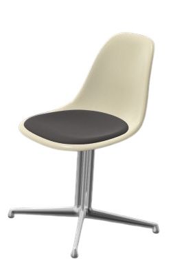 Eames Fiberglass Side Chair DSL avec coussin d'assise Vitra 