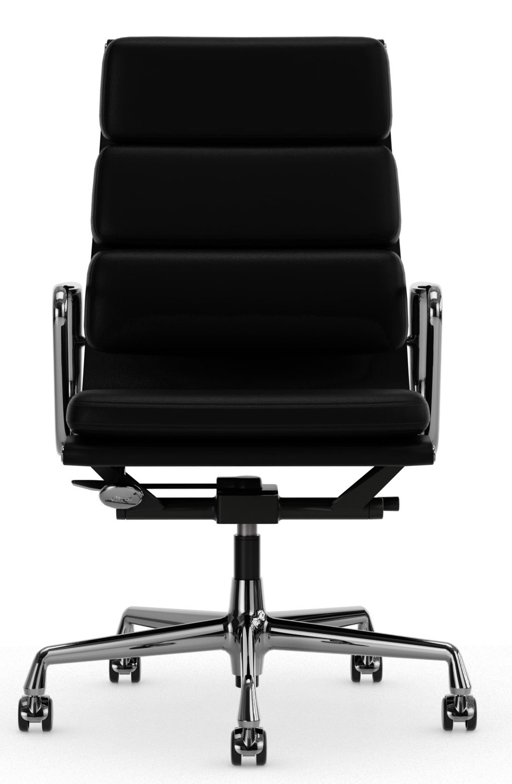 Soft Pad Chair EA219 / EA 219 CHROME / LEDER NERO Fauteuil Vitra OFFRE SPECIALE