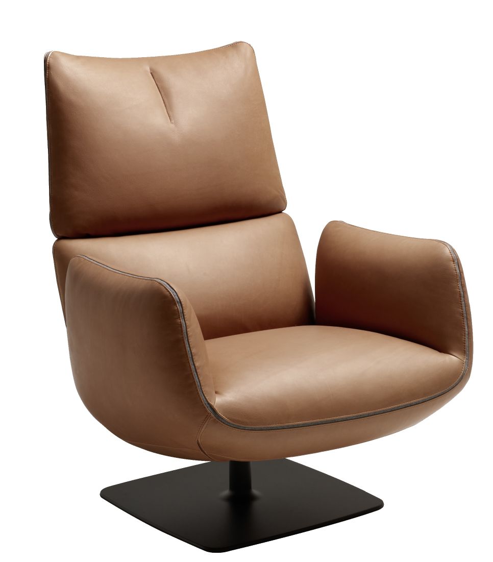 Jalis Lounge Fauteuil pivotant avec mécanisme de basculement / pied assiette Cor
