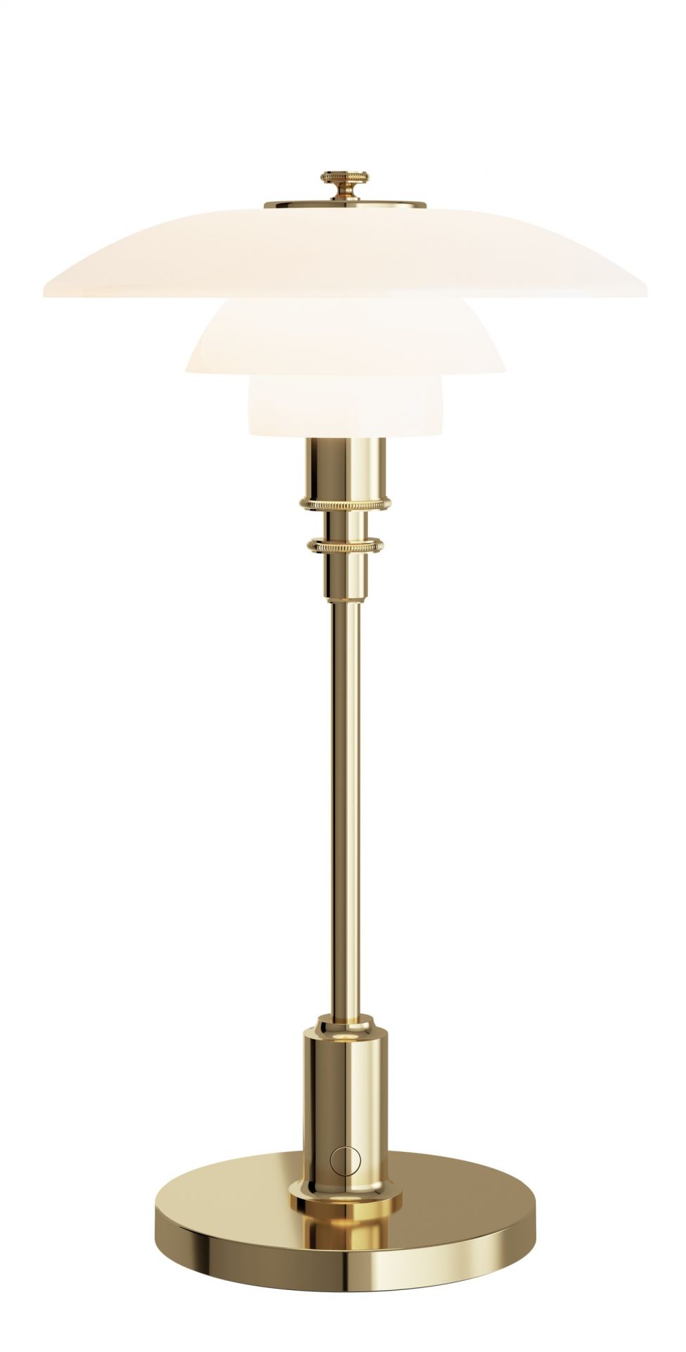 PH 2/1 Lampe portable à batterie / lampe de table Louis Poulsen Laiton