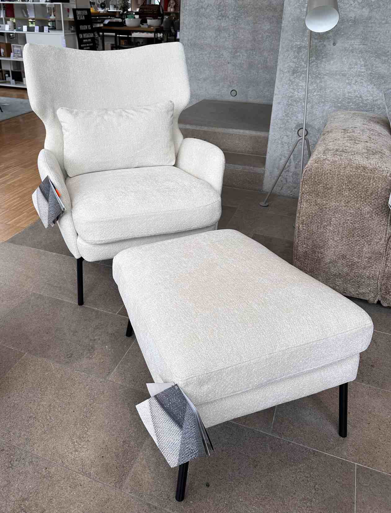 Seatrelax fauteuil & ottoman modèle maison ed design