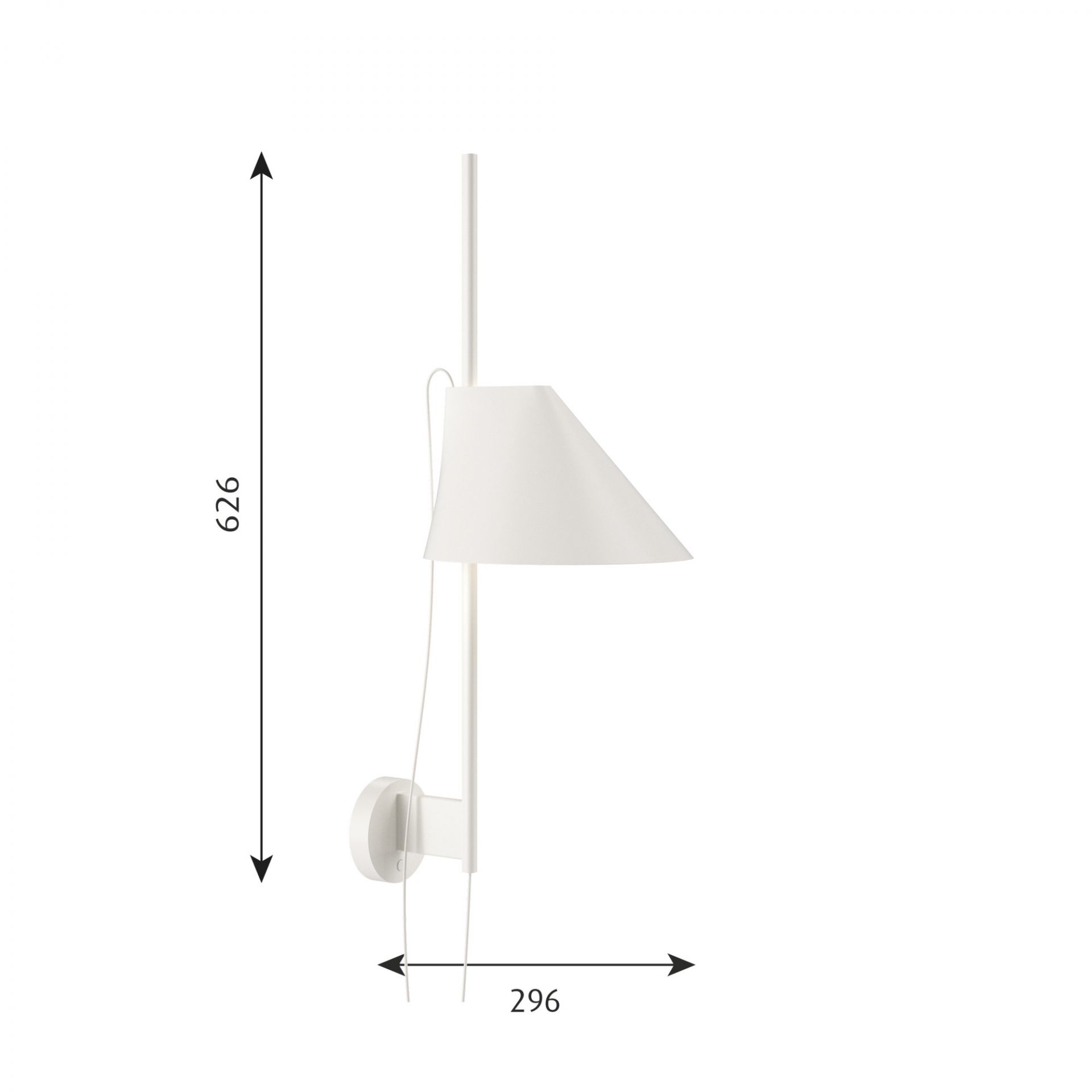 Yuh LED Wandleuchte Louis Poulsen Weiß