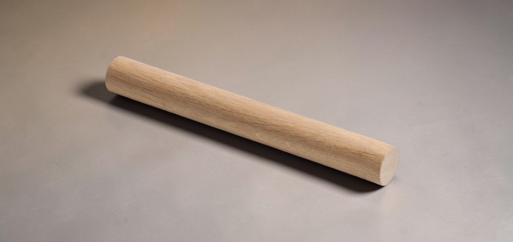 Rouleau à pâtisserie en bois de chêne 50 cm côte à côte