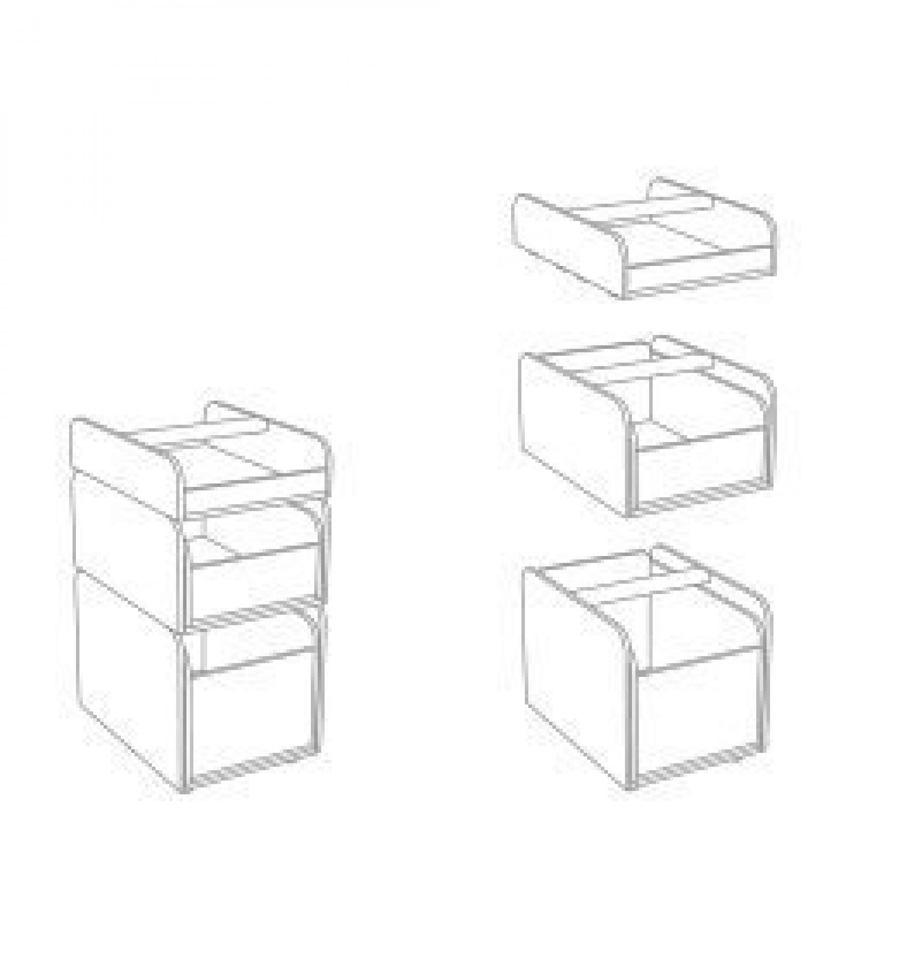 Growing Table conteneur pour table d'enfants Pure Position