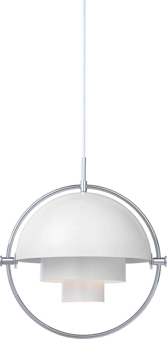 Multi-Lite Suspension Blanc / Chrome Gubi Multi-Lite Suspension Blanc / Chrome Gubi