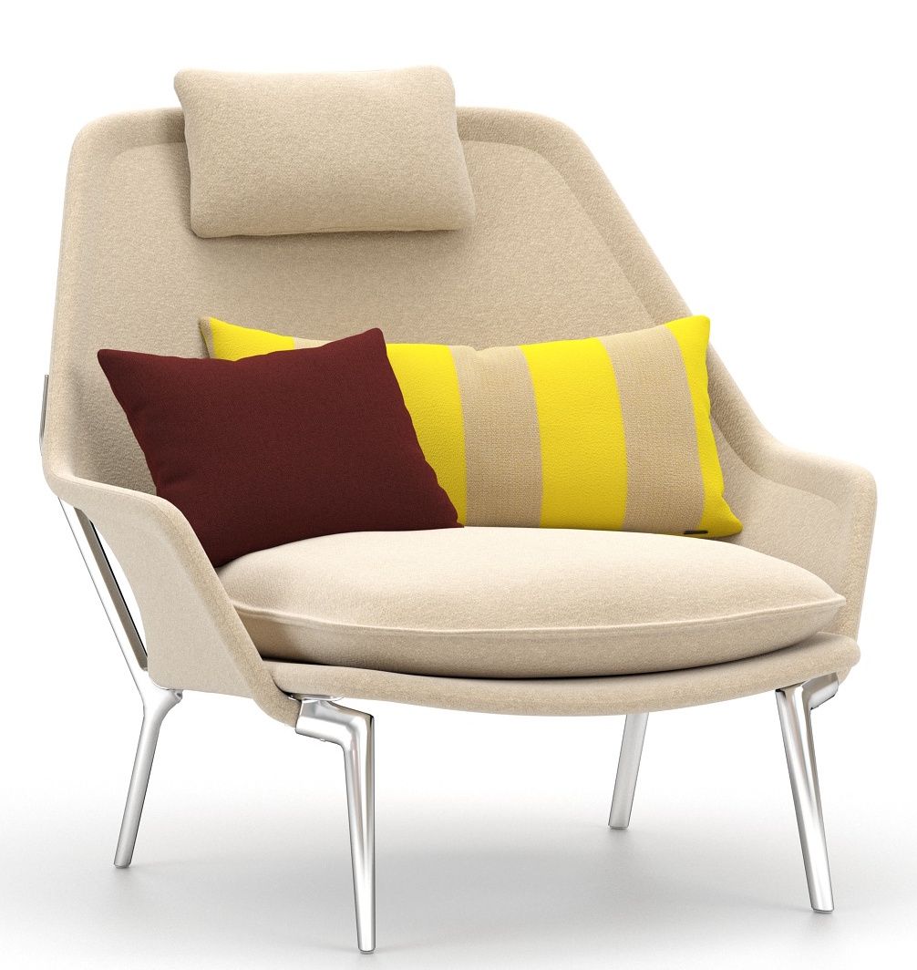 Slow Chair Fauteuil en tissu Vitra 