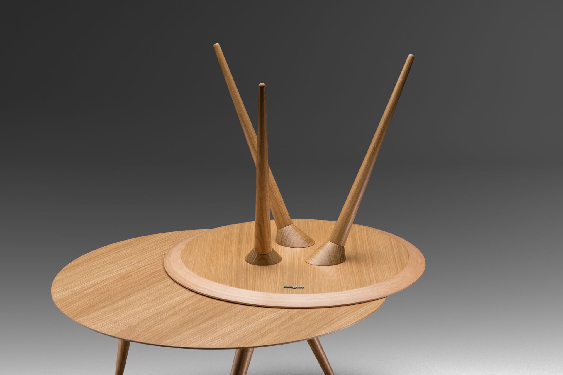 Turn low Table d'appoint chêne naturel Maigrau