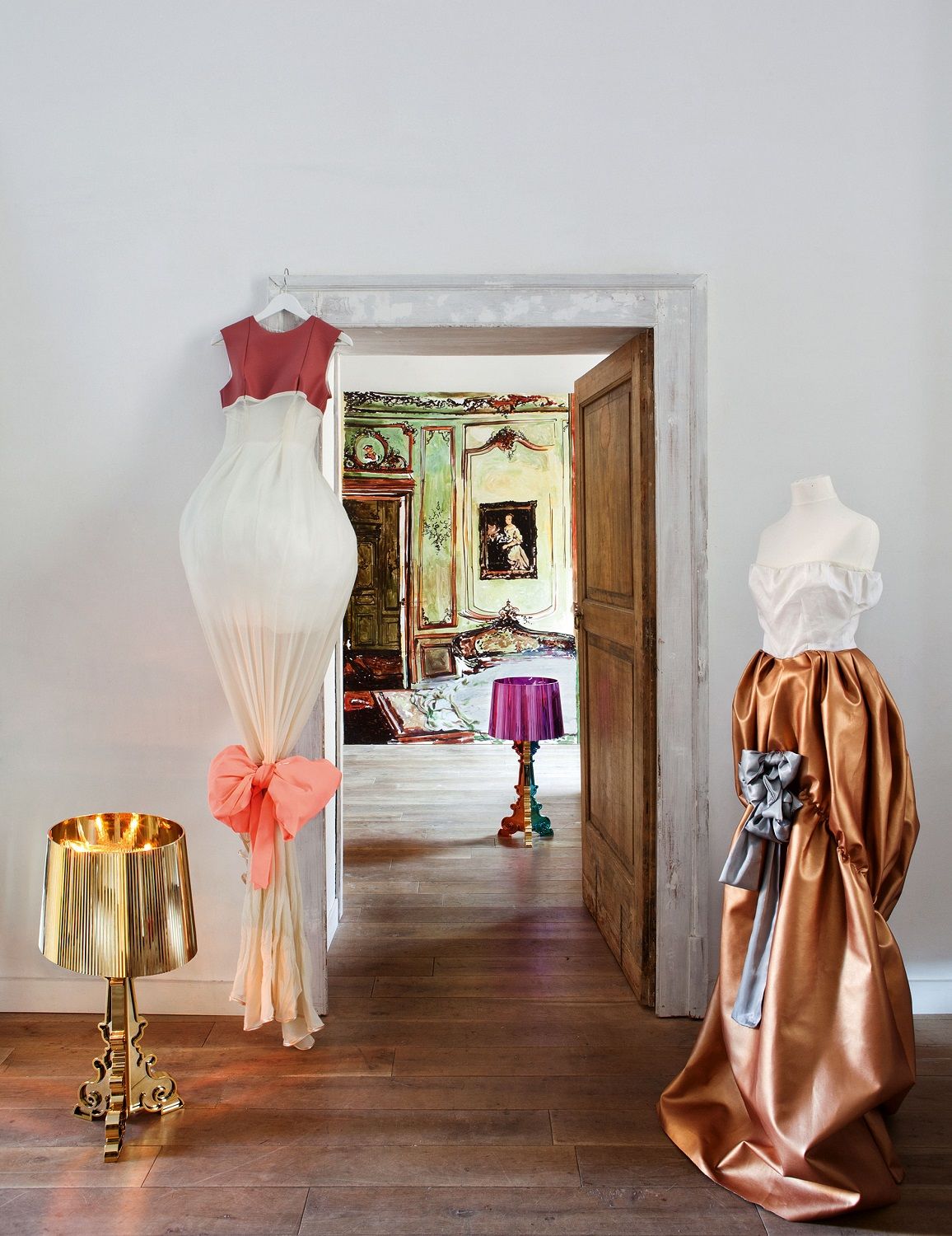 Bourgie lampe de table argent Kartell