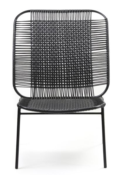 Cielo Lounge Chair High Chaise Lounge haute Outdoor ames Noir - Noir