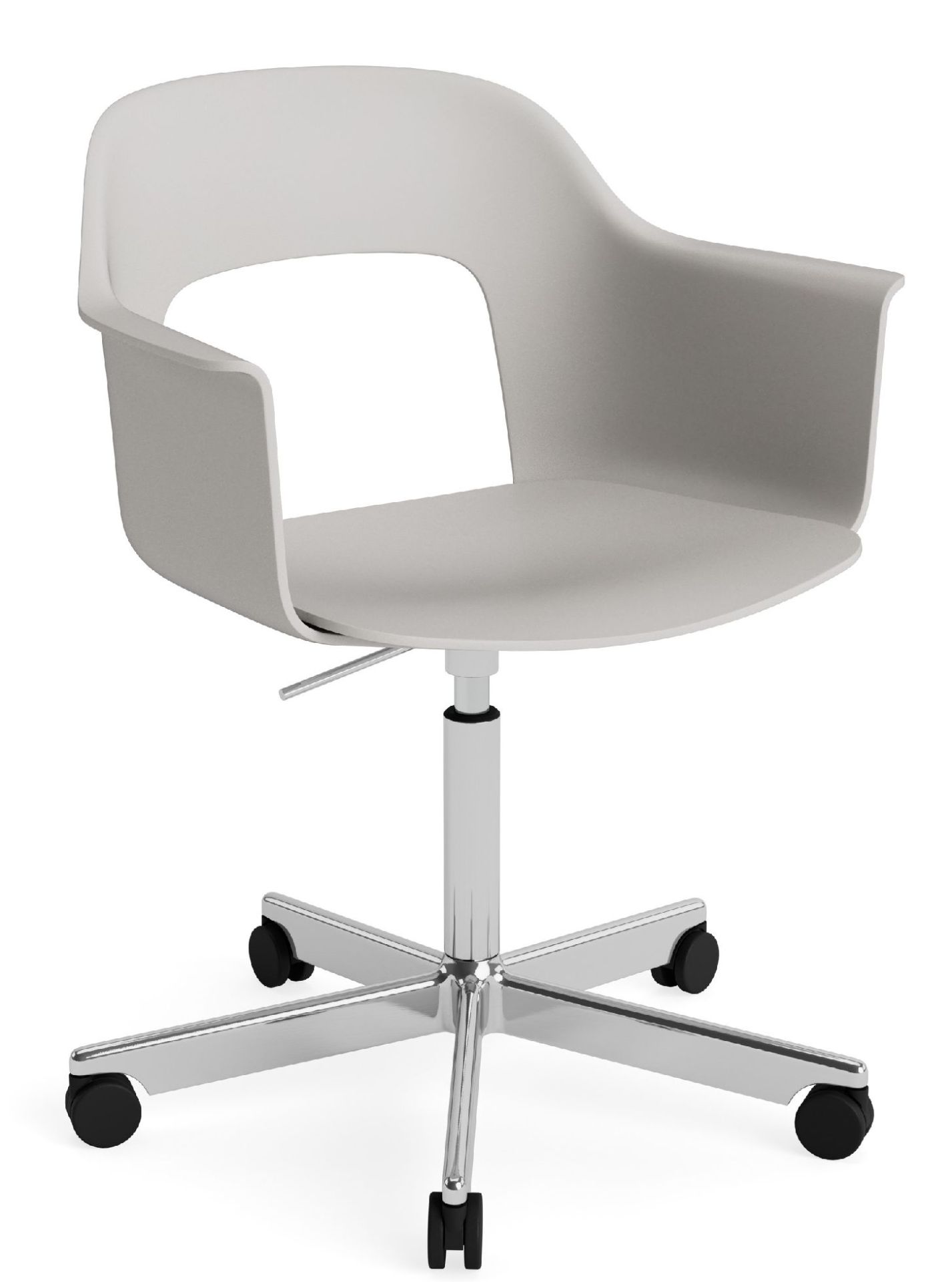 Layout Armchair 241 Fauteuil 5 pieds en étoile Mécanisme de rotation avec vérin à gaz Hay 