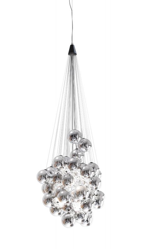 D87 Stochastic Lampe à suspendre 72 LED's métallisées Luceplan