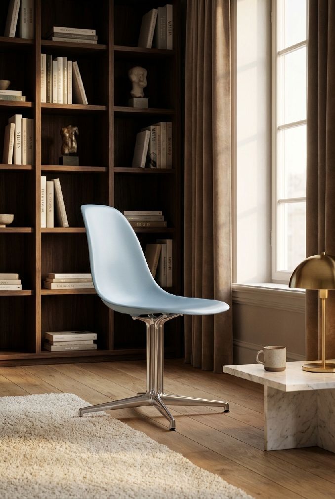 Eames Plasic Side Chair DSL RE Chaise Vitra